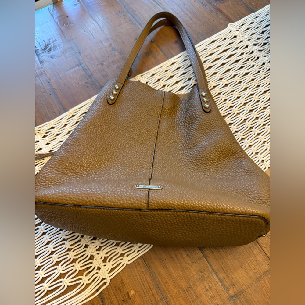 Rebecca Minkoff Studded Brown Pebbled Hobo Shoulder Bag. Excellent Condition. - Picture 7 of 7